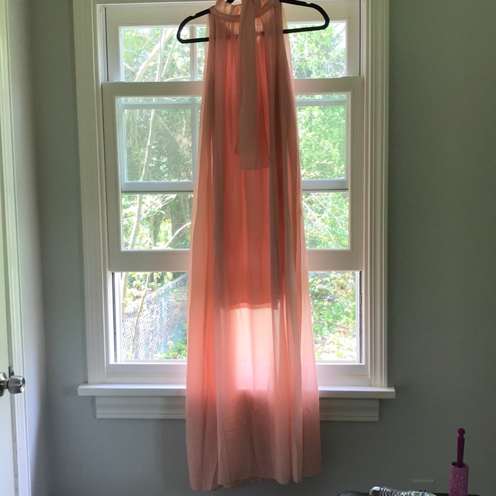 Peach maxi dress